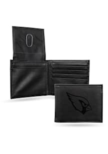Arizona Cardinals Embossed Leather Mens Trifold Wallet