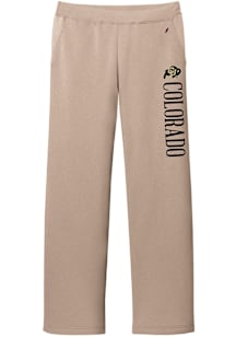 Colorado Buffaloes Womens Reverse Fleece Beige Sweatpants