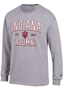 Mens Indiana Hoosiers Grey Champion Est Alumni Jersey Tee