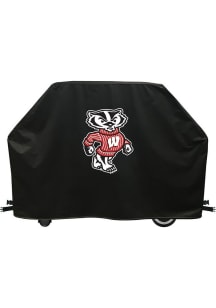 Black Wisconsin Badgers Mascot Grill Cover Grill Cover