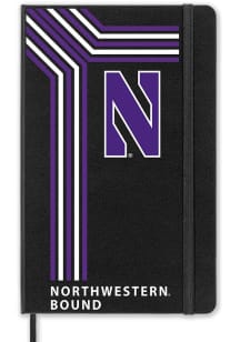 Black Northwestern Wildcats School Bound team logo Notebook and Folder