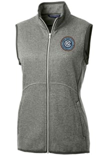 Cutter and Buck New York City FC Womens Grey Mainsail Vest