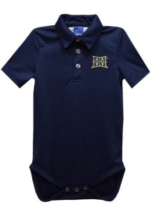 Baby Drexel Dragons Navy Blue Vive La Fete Team Short Sleeve One Piece Polo