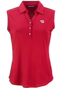 Cutter and Buck Dayton Flyers Womens Red Forge Eco Polo Shirt