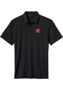 Mens Nebraska Cornhuskers Black Travis Mathew School Pride Short Sleeve Fashion Polo