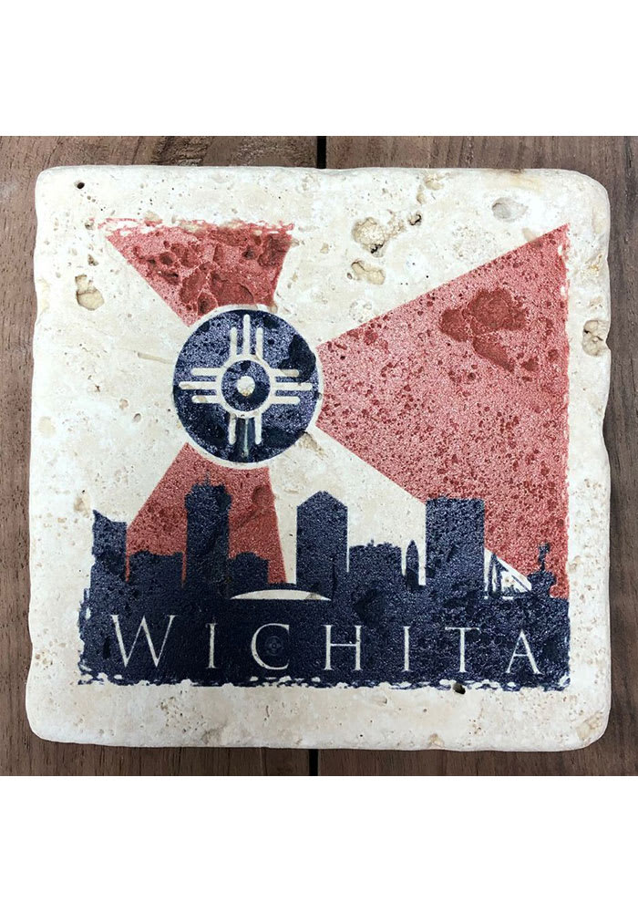 Wichita City Flag 4x4 Coaster