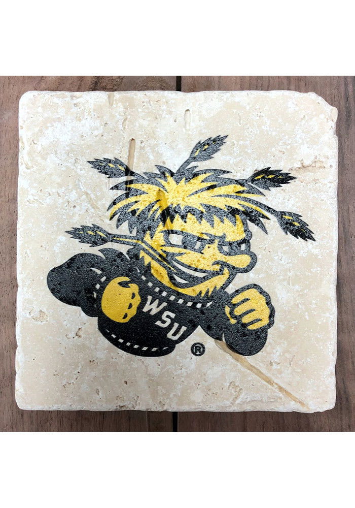 Wichita State Shockers Primary Logo 4x4 Coaster