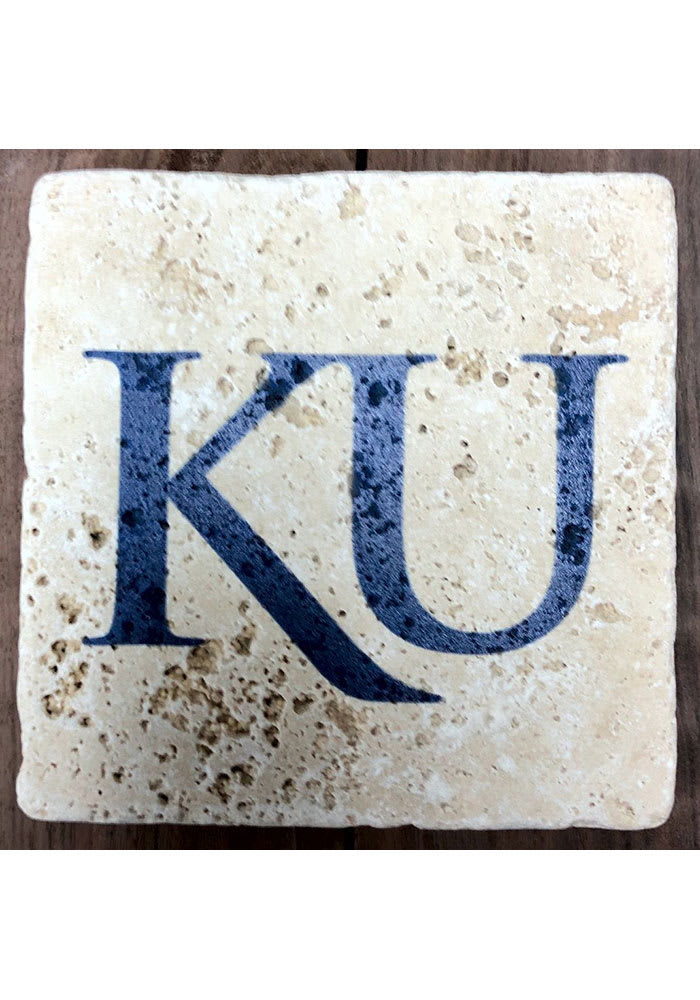 Kansas Jayhawks Secondary Logo 4x4 Coaster