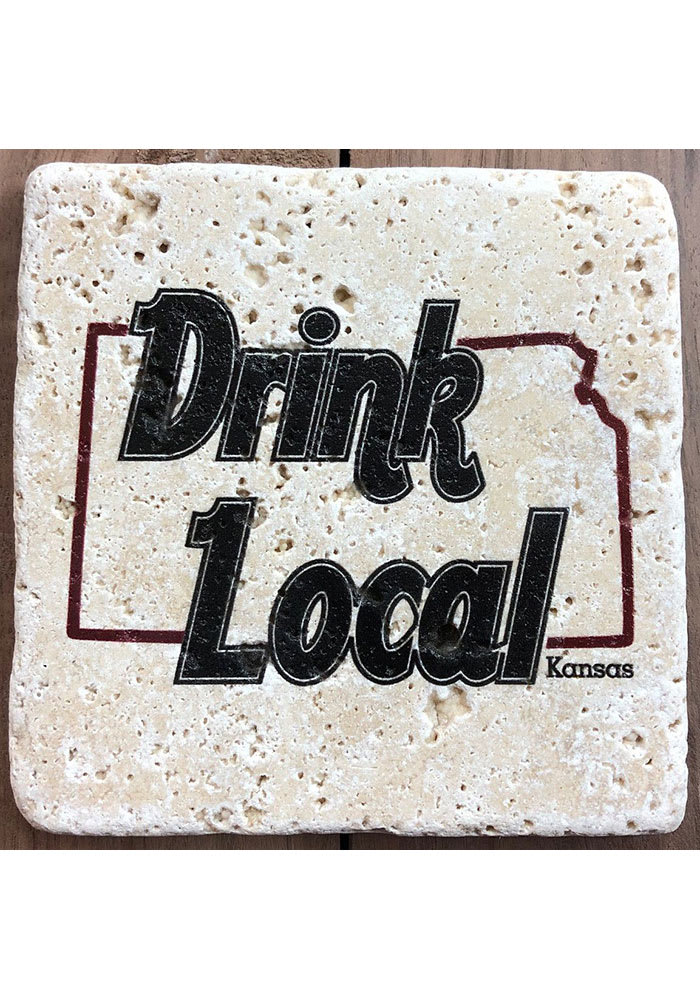 Kansas Drink Local 4x4 Coaster