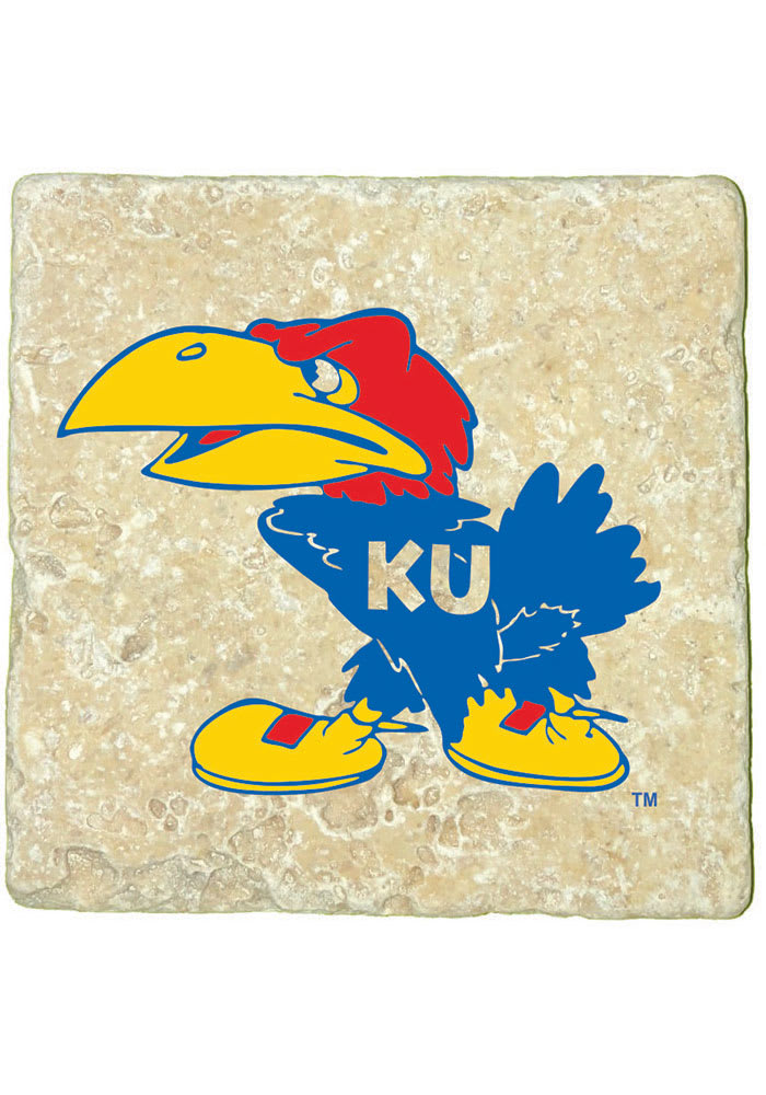 Kansas Jayhawks 1941 Logo 4x4 Coaster
