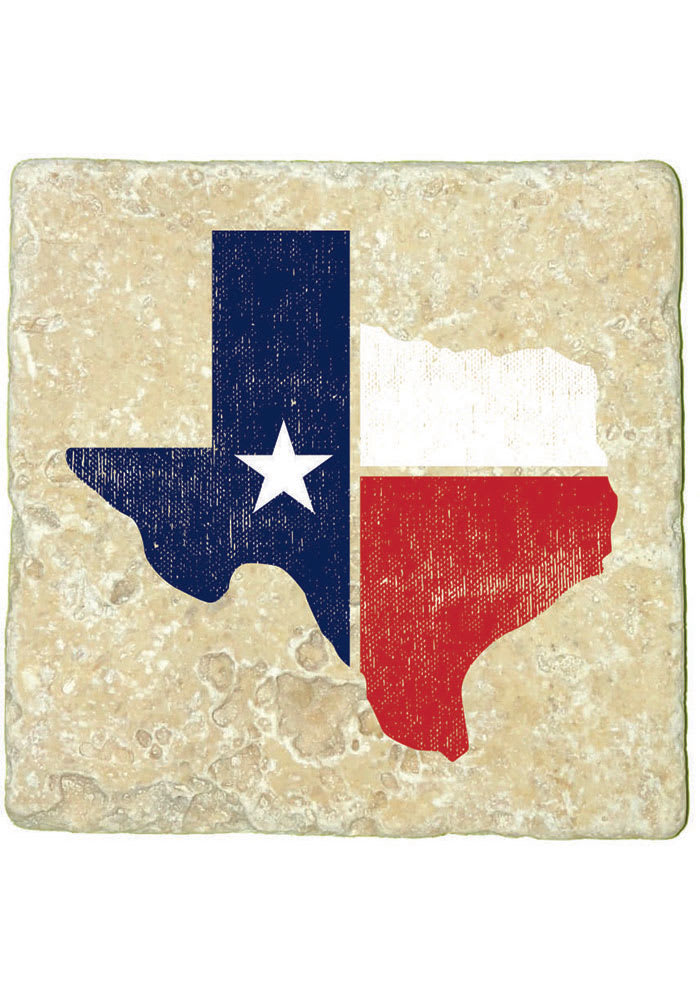 Texas State Shape Flag 4x4 Coaster