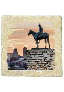Kansas City Scout Statue 4x4 Coaster