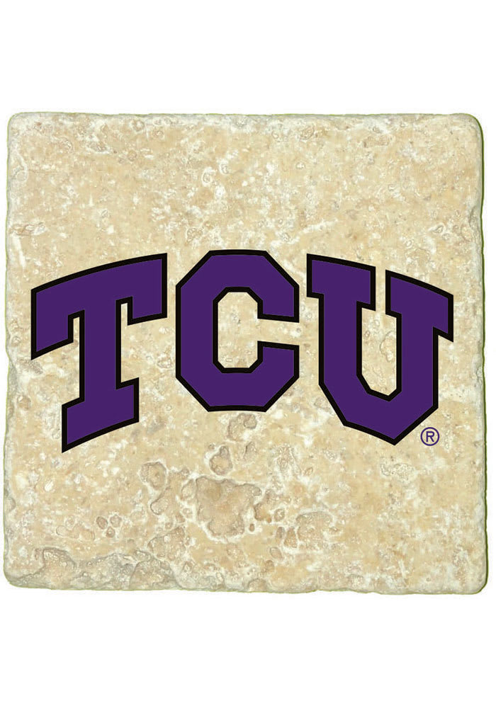 TCU Horned Frogs Logo 4x4 Coaster