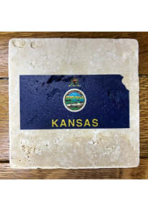 Kansas Kansas Flag 4x4 Coaster