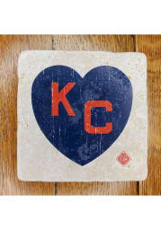 Kansas City Monarchs KC Heart 4x4 Coaster
