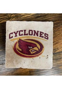 Iowa State Cyclones Mascot Head 4x4 Coaster