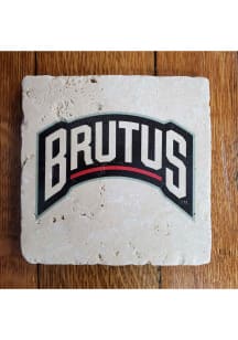 Ohio State Buckeyes Brutus Text 4x4 Coaster