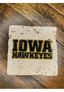 Iowa Hawkeyes Stacked Text 4x4 Coaster