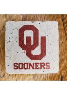 Oklahoma Sooners Logo Sooners 4x4 Stone Coaster