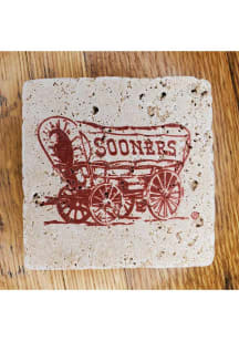 Oklahoma Sooners Sooners Wagon 4x4 Stone Coaster