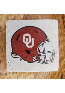 Oklahoma Sooners Helmet 4x4 Stone Coaster