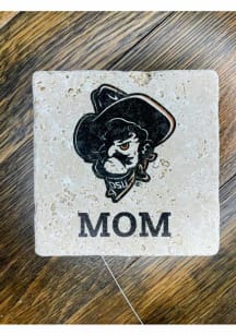 Oklahoma State Cowboys Phantom Pete Head Mom 4x4 Stone Coaster