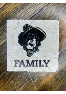 Oklahoma State Cowboys Phantom Pete Family 4x4 Stone Coaster