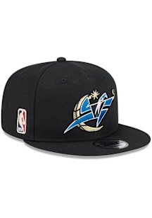 New Era Washington Wizards Black Hardwood Classic 9FIFTY Mens Snapback Hat