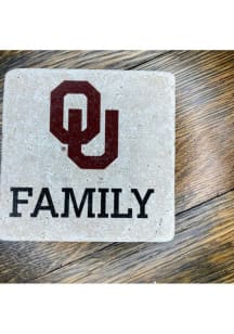 Oklahoma Sooners OU Family 4x4 Stone Coaster