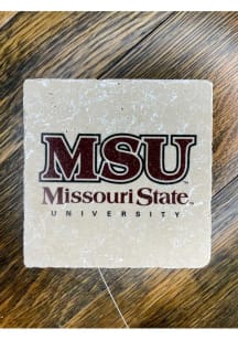 Missouri State Bears Primary Logo Wordmark 4x4 Stone Coaster
