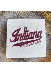 Indiana Hoosiers Team Name 4x4 Stone Coaster
