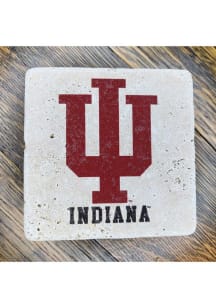 Indiana Hoosiers Primary Logo 4x4 Stone Coaster