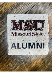 Missouri State Bears Primary Logo Alumni 4x4 Stone Coaster