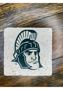 Michigan State Spartans Sparty Head 4x4 Stone Coaster
