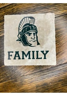 Michigan State Spartans Sparty Head Family 4x4 Stone Coaster