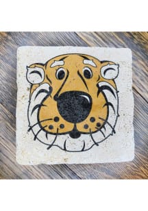 Missouri Tigers Truman Mascot Logo 4x4 Stone Coaster