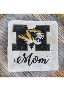 Missouri Tigers Secondary Logo Mom 4x4 Stone Coaster