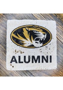 Missouri Tigers Oval Tiger Logo Alumni 4x4 Stone Coaster
