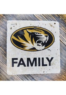 Missouri Tigers Oval Tiger Logo Family 4x4 Stone Coaster
