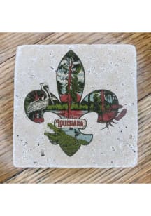 Louisiana Fleur De Lis Coaster