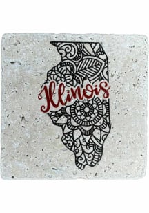 Illinois Art Design Coaster