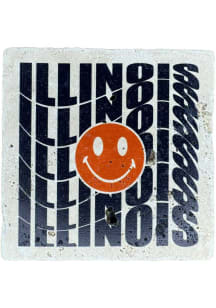 Illinois Smiley Face Wave Coaster