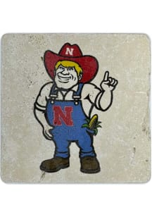 Nebraska Cornhuskers Mascot 4x4 Coaster