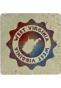 West Virginia Seal Style Coaster