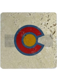 Colorado Retro Flag Coaster