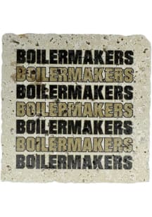 Black Purdue Boilermakers Stacked Coaster