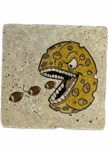 Green Bay Chomping Cheese Coaster - Yellow