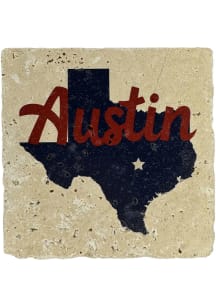 Austin State Shape Coaster - Blue