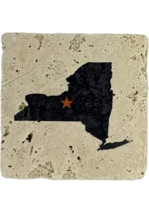 Syracuse State With Orange Star Coaster