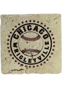 Wrigleyville Circle Star Stamp Coaster